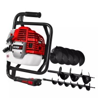 Benzininis žemės grąžtas Dedra 1,45 kW + 3 grąžtai